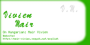 vivien mair business card